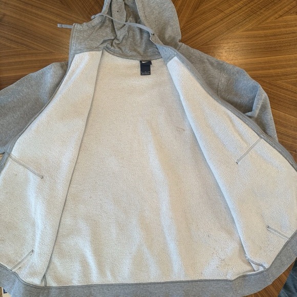 Vintage 80s Blue Tag Nike Swoosh Full Zip Hoodie Sweatshirt XL USA w Some Fading - Picture 16 of 16